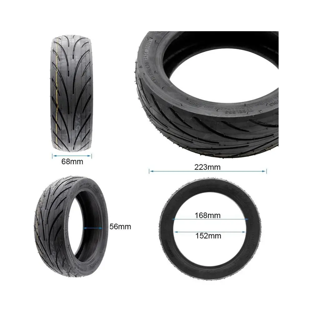 Neumático Tubeless Cityroad 9.5x2.5-6.1 para Patinete - medidas del neumático