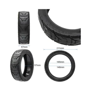Neumático Tubeless Cityroad con Gel para Patinete Eléctrico 8.5x3 PantherUrban - medidas del neumático