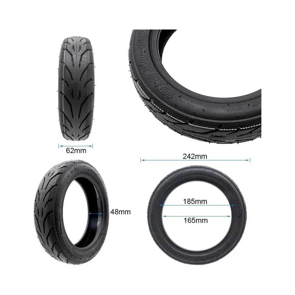 Neumático Tubeless Cityroad New Gel 10x2.50-6.5 para Patinete Eléctrico - medidas del neumático