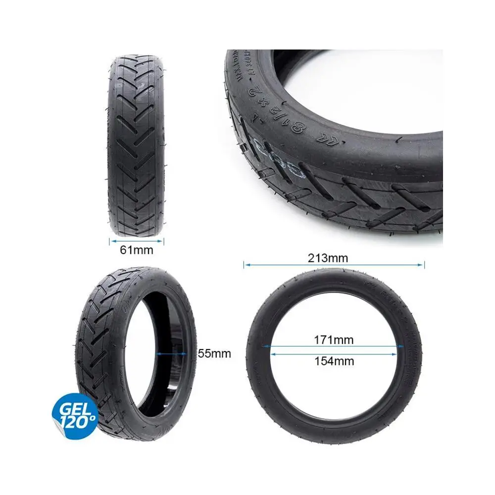 Neumático Tubeless Cityroad New Gel 8.5x2-6.1 para Patinete Eléctrico - medidas del neumático