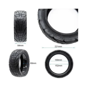 Neumático Tubeless Cityroad New Gel 80/65-6 para Patinete Eléctrico - medidas del neumático