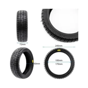Neumático Tubeless Offroad 10.5x2.75-7 para Patinete Eléctrico - medidas del neumático