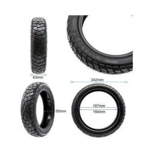 Neumatico tubeless offroad 10x2 50 6 5 con gel para patinete electrico: pieza de recambio completo preparado para el rodaje.