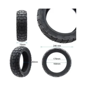 Neumático Tubeless Offroad 10x2.75-6.5 para Patinete Eléctrico - medidas del neumático