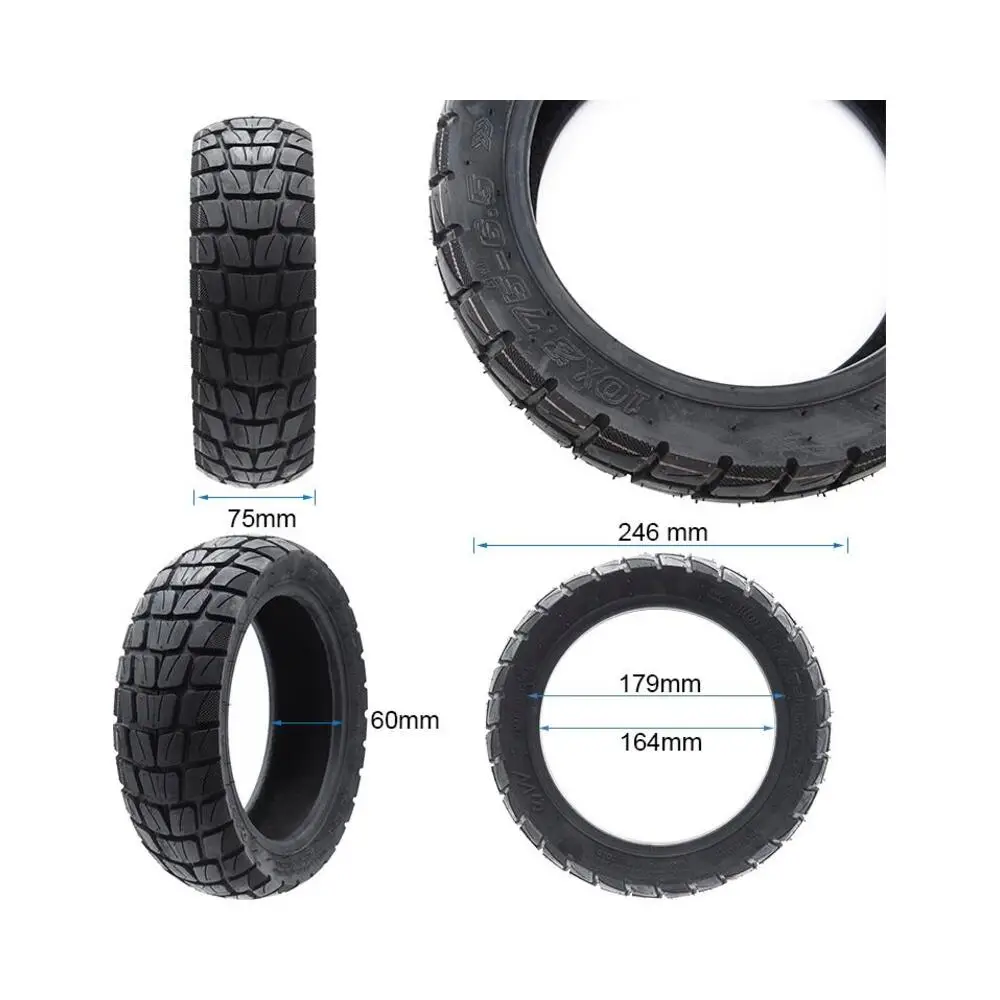 Neumático Tubeless Offroad 10x2.75-6.5 para Patinete Eléctrico - medidas del neumático