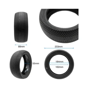Neumatico tubeless offroad 10x3 6 5 con gel para patinete electrico: recambio completo preparado para el rodaje.