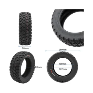 Neumático Tubeless Offroad 90/65-6.5 para Patinete Rhinotrack - medidas del neumático
