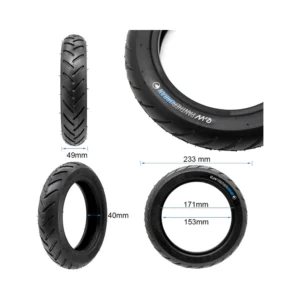 Neumático Tubeless PantherUrban Runflat 9x2 Negro para Patinete Eléctrico - medidas del neumático