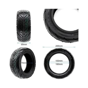 Neumático Tubeless TUOVT 90/65-6.5 para Patinete Eléctrico - medidas del neumático