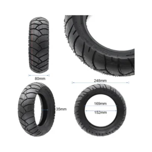 Neumático Tubeless Xuancheng 10x3 80/65-6 para Patinete Eléctrico - medidas del neumático