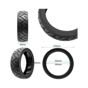 Neumático Tubeless Xuancheng Edition Gel 250x64 para Patinete Eléctrico - medidas del neumático