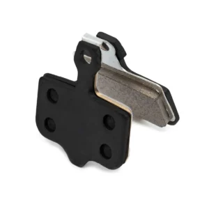 Vista lateral de las pastillas de freno rectangulares modelo 001 para Patinete Eléctrico, hechas de resina orgánica, ideales para una frenada potente y silenciosa en pinzas mecánicas Zoom.
