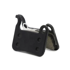 Vista lateral de pastillas de freno rectangulares para Patinete Eléctrico, fabricadas en resina, diseñadas para un frenado potente y silencioso en modelos Xtech HB-100 y Xiaomi Mi 3.