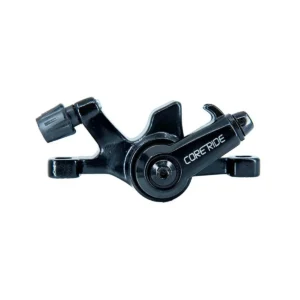 Pinza de freno negra con pastillas incluidas para Patinete Eléctrico Smartgyro K2, mostrando el anclaje lateral mecánico de 71mm en vista lateral.