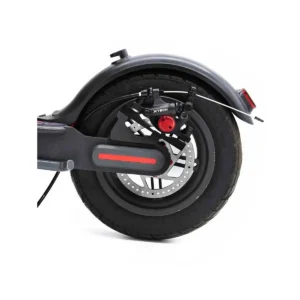 Pinza Xtech HB-100 negra de perfil para Patinete Eléctrico mostrando el sistema híbrido de freno semihidráulico con doble pistón.