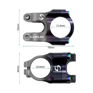 Potencia 31 8mm ewpm 003 negro gris compatible con patinete y bicicleta: especificaciones y materiales seleccionados.