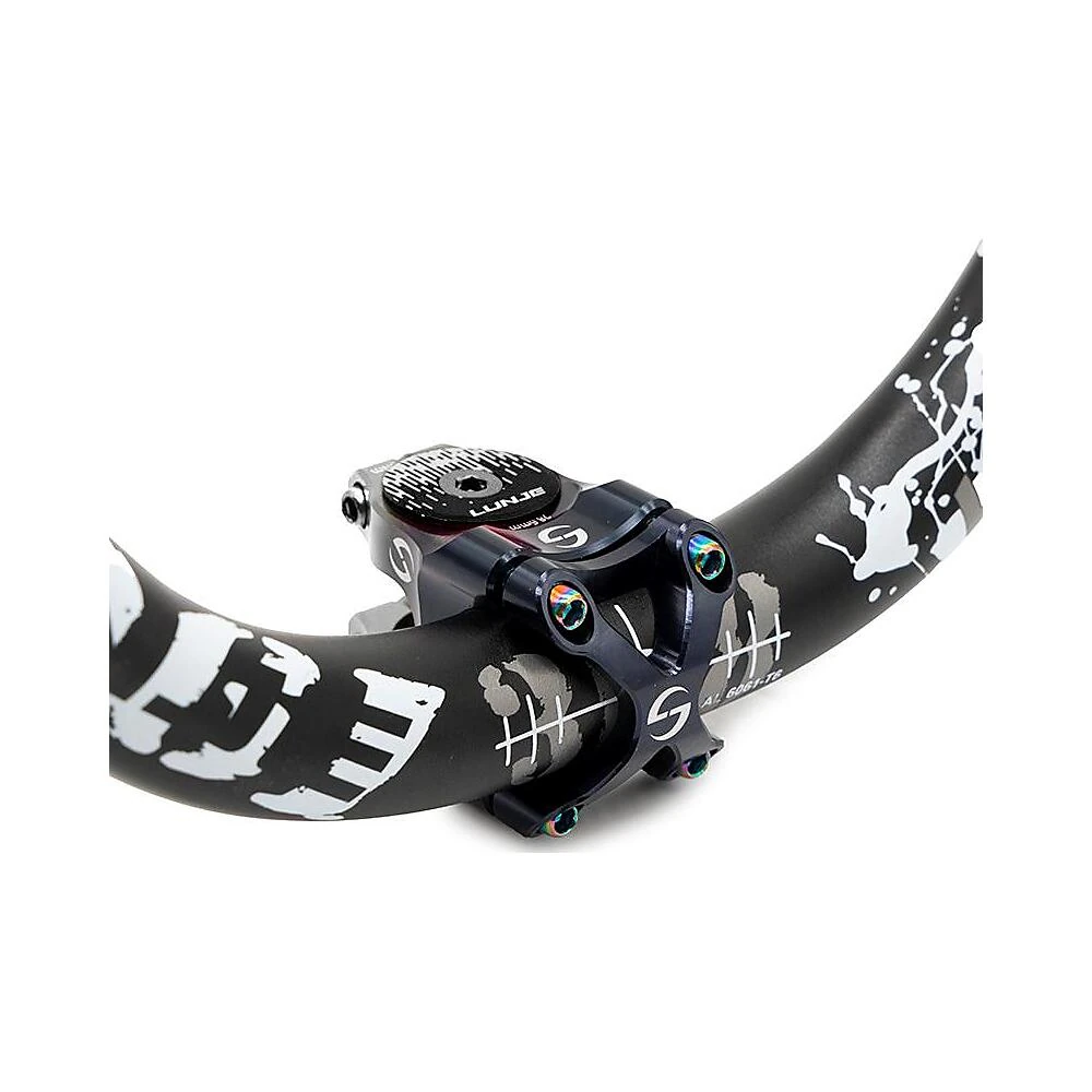Potencia 31 8mm negro gris compatible con patinete y bicicleta: diseñado para un montaje práctico.