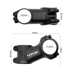 Potencia para Manillar Lunje 31.8mm con Elevación 35º - detalle visual