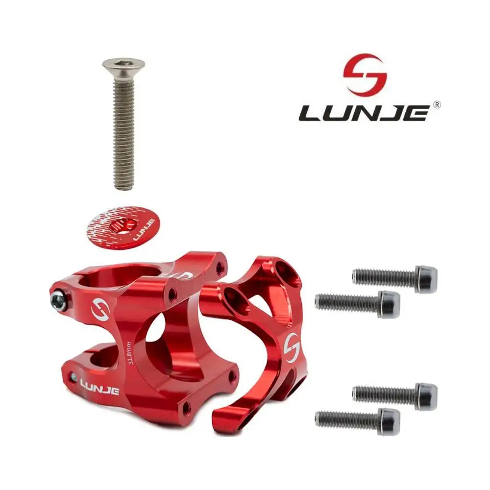 Potencia Roja Lunje para Manillar 31.8mm de Patinete Eléctrico - detalle visual