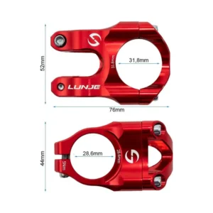 Potencia Roja Lunje para Manillar 31.8mm de Patinete Eléctrico - referencia visual