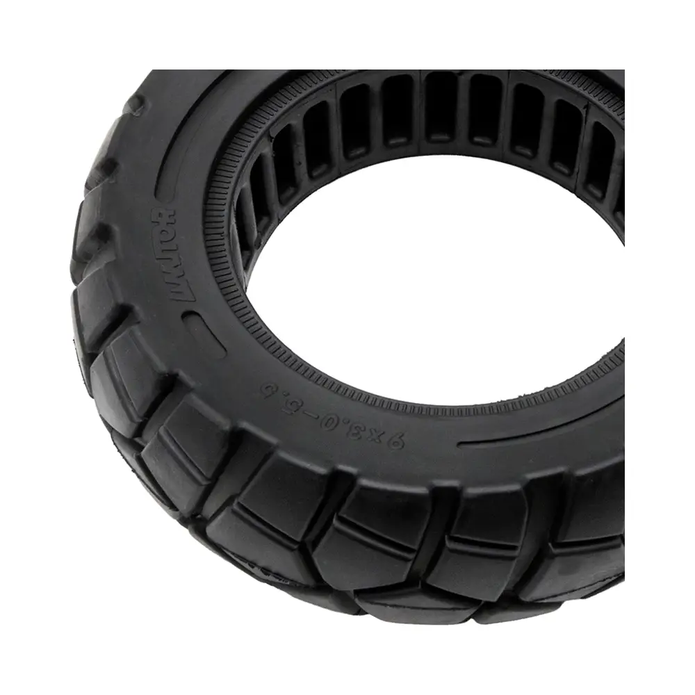 Rueda Maciza Amitor 9x3-5.5 Línea Negra para Patinete Eléctrico - detalle lateral