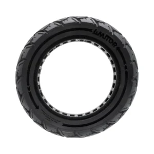 Rueda Maciza Amitor Negra 10x3.0/255x80 80/65-6 para Patinete Eléctrico - vista general