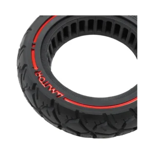 Rueda Maciza Amitor Roja 10x3.0/255x80 80/65-6 para Patinete Eléctrico - detalle lateral