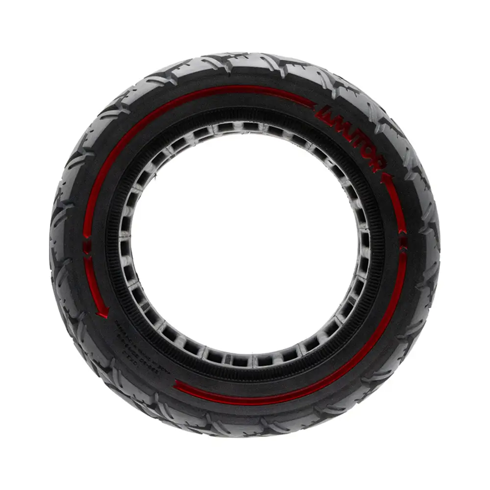 Rueda Maciza Amitor Roja 10x3.0/255x80 80/65-6 para Patinete Eléctrico - vista general