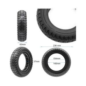 Rueda Maciza Cityneye Negra 10x2.5-6.1 para Patinete Eléctrico - medidas de la rueda