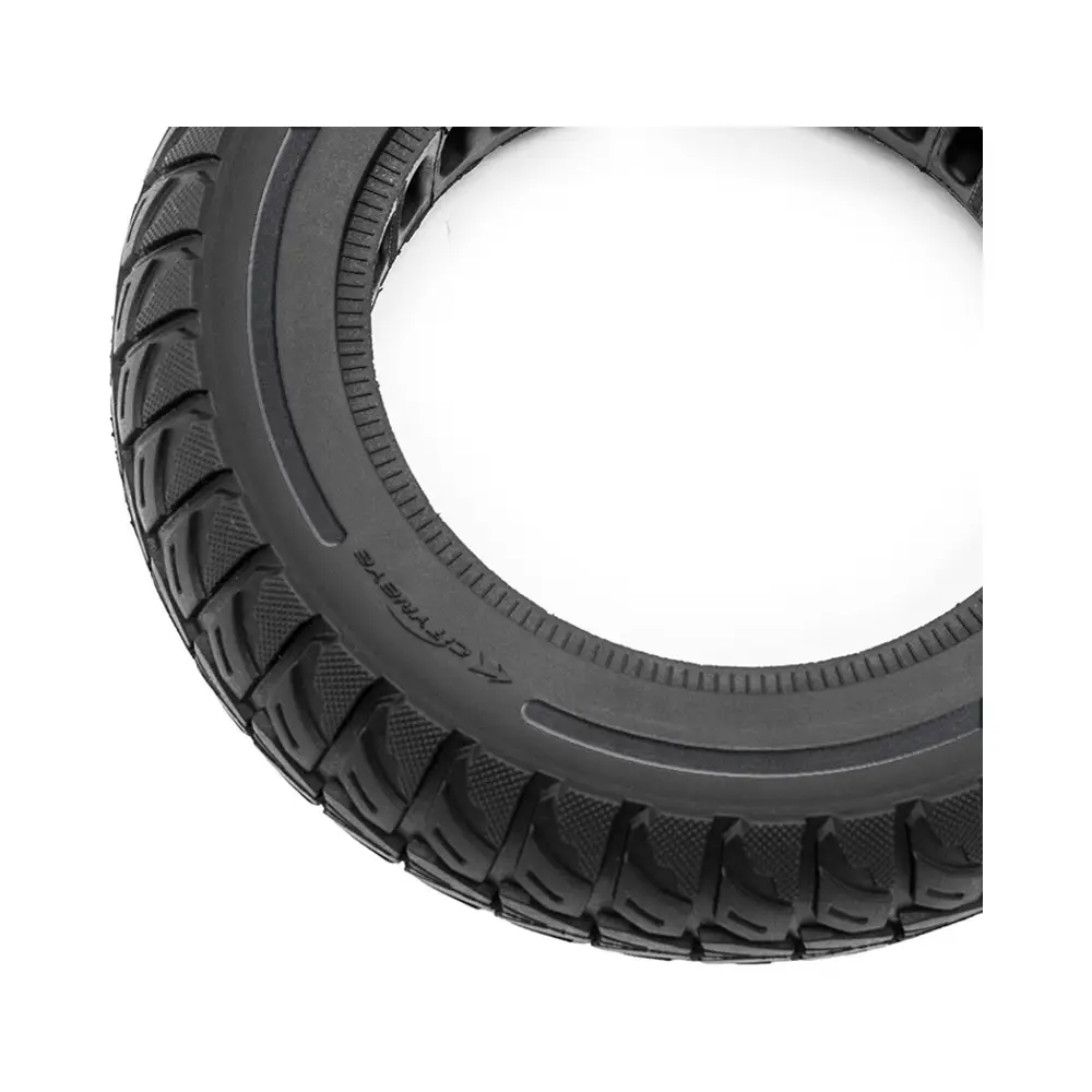 Rueda Maciza Cityneye Negra 10x2.5-6.5 para Patinete Eléctrico - detalle lateral