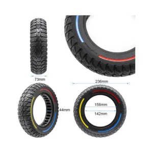 Rueda Maciza Cityneye Tricolor 10x3-6 para Patinete Eléctrico - medidas de la rueda