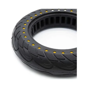 Rueda Maciza Nedong Ultraligera 10x2.5-6.1 B34 Puntos Amarillos para Patinete Eléctrico - detalle lateral