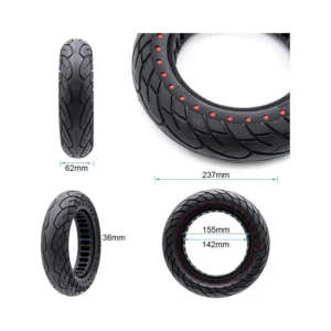 Rueda Maciza Nedong Ultraligera 10x2.5-6.1 B34 Puntos Rojos para Patinete Eléctrico - medidas de la rueda
