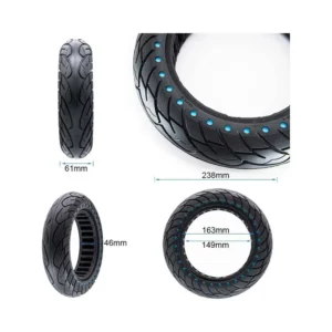 Rueda Maciza Nedong Ultraligera 10x2.5-6.1 B44 Puntos Azules para Patinete Eléctrico - medidas de la rueda
