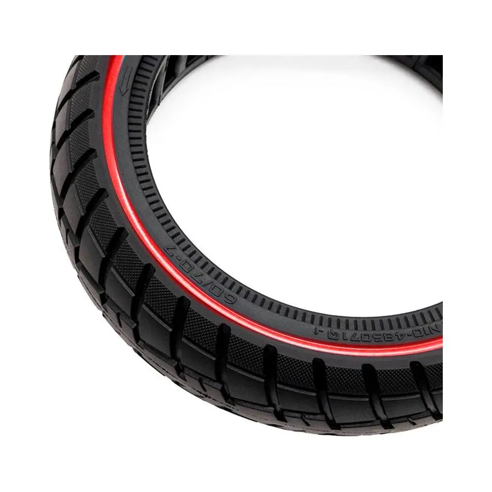 Rueda Maciza Offroad Ultraligera 60/70-7 B50 Línea Roja para Patinete Eléctrico - detalle lateral