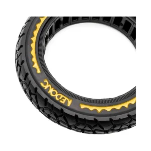Rueda Maciza Offroad Ultraligera Nedong 10x2.125-6.5 B44 Amarilla para Patinete - detalle lateral