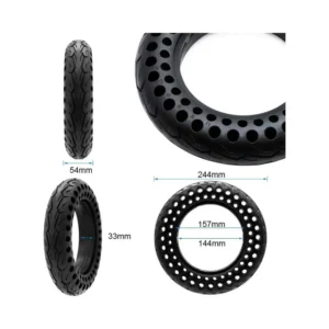 Rueda Maciza Perforada Nedong 10x2.125-6.1 B34 para Patinete Eléctrico - medidas de la rueda