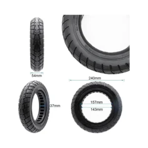 Rueda Maciza Ultraligera 10x2.125-6.1 B34 para Patinete Eléctrico - medidas de la rueda