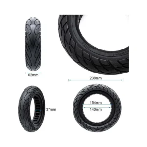 Rueda Maciza Ultraligera 10x2.5-6.1 B34 Línea Negra para Patinete Eléctrico - medidas de la rueda