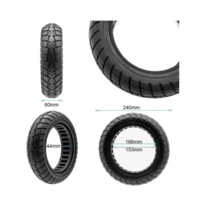 Rueda Maciza Ultraligera 60/70-6.5 B44 para Patinete Eléctrico - medidas de la rueda