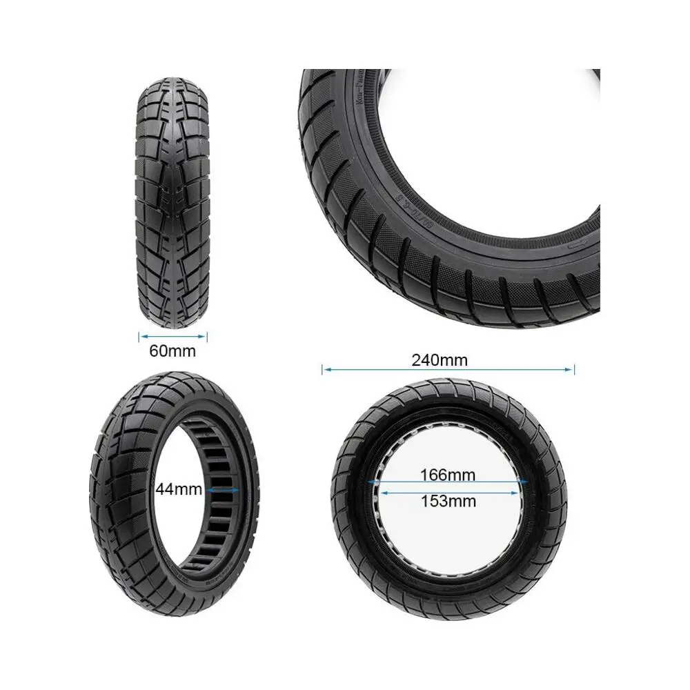 Rueda Maciza Ultraligera 60/70-6.5 B44 para Patinete Eléctrico - medidas de la rueda