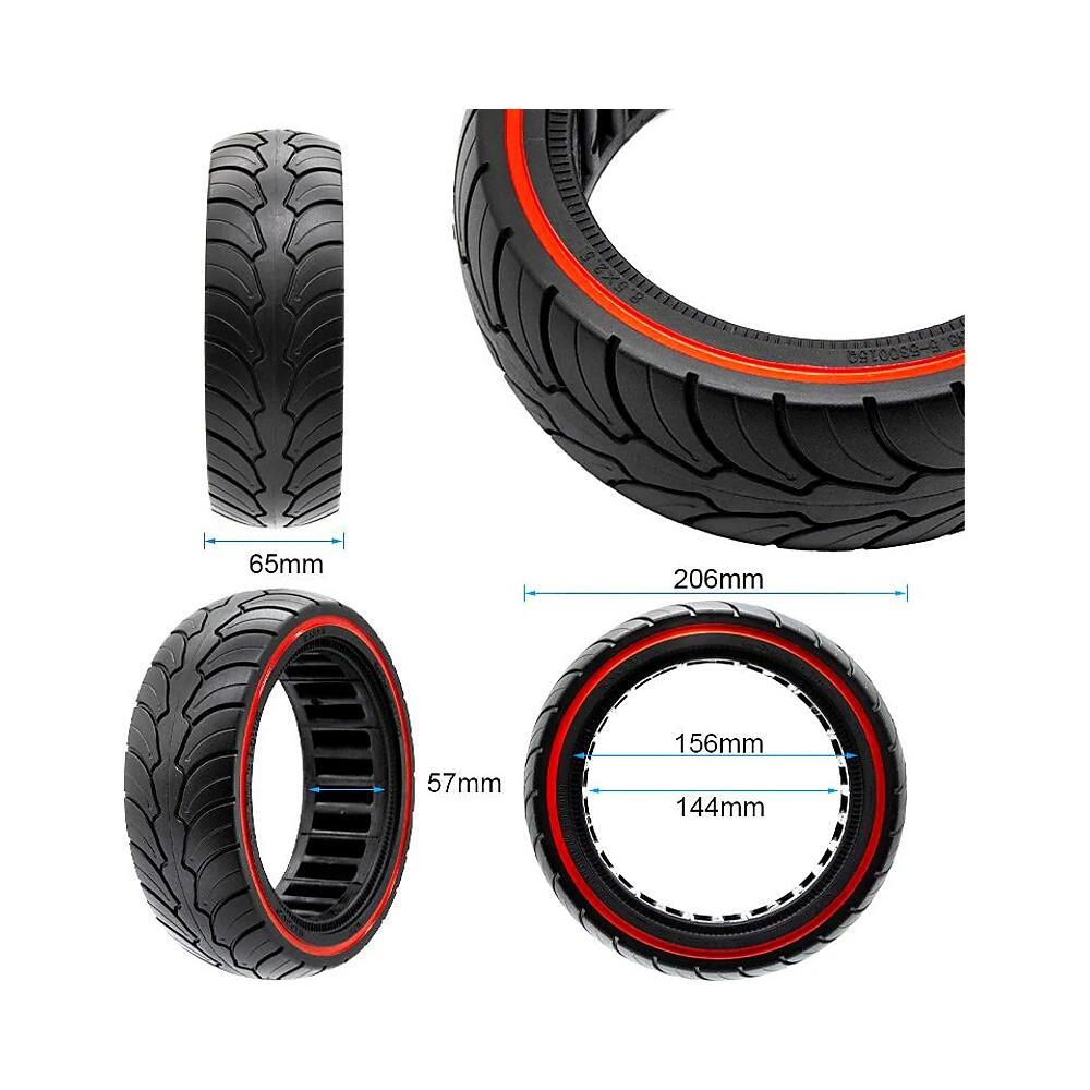 Rueda maciza ultraligera 8 5x2 5 6 1 b58 linea azul para patinete dualtron mini: conjunto de materiales seleccionados revi...