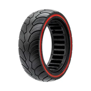 Rueda maciza ultraligera 8 5x2 5 6 1 b58 linea azul para patinete dualtron mini: ángulo visual adicional de solidez.
