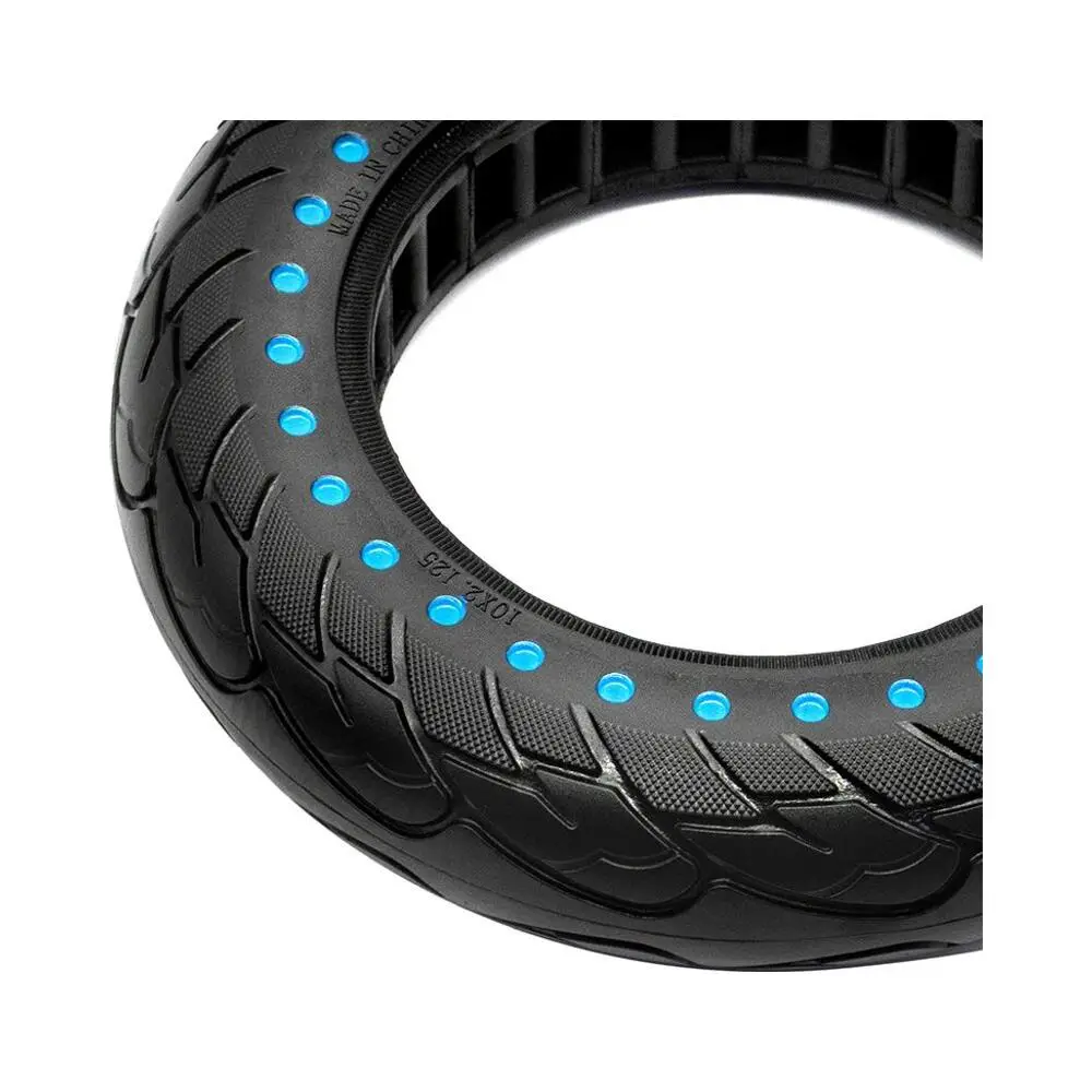Rueda Maciza Ultraligera Nedong 10x2.125-6.1 B34 Puntos Azules para Patinete - detalle lateral