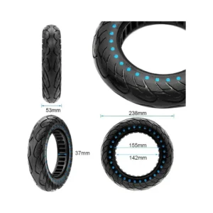 Rueda Maciza Ultraligera Nedong 10x2.125-6.1 B34 Puntos Azules para Patinete - medidas de la rueda