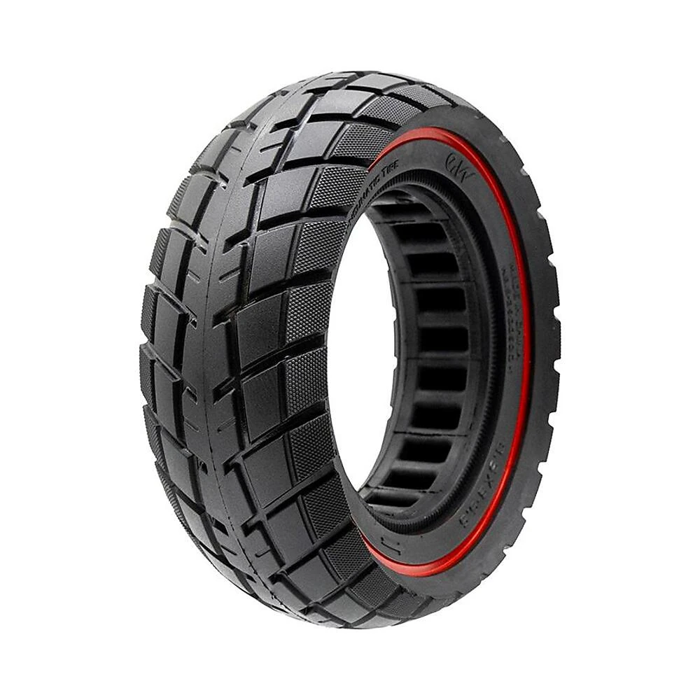 Rueda maciza ultraligera offroad 8 5x3 5 5 linea negra para patinete electrico: diseño con calidad superior estructural.