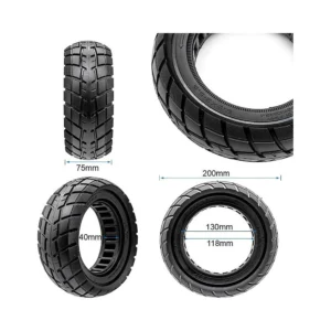 Rueda maciza ultraligera offroad 8 5x3 5 5 para patinete electrico: recambio completo preparado para el rodaje.