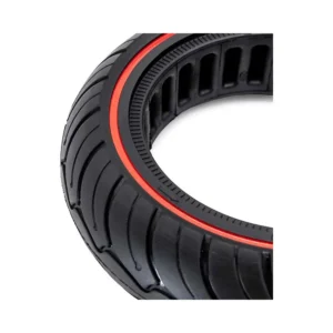 Rueda Maciza Ultraligera Roja 9.5x2.5 para Patinete NIU - detalle lateral