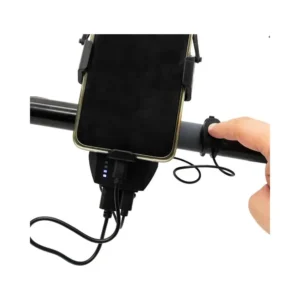 Soporte Móvil con Powerbank, Bocina y Luz para Patinete y Bicicleta - detalle visual
