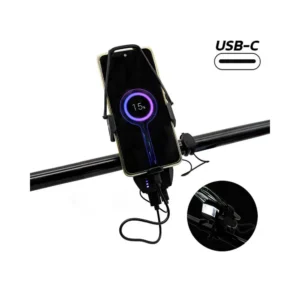 Soporte Móvil con Powerbank, Bocina y Luz para Patinete y Bicicleta - vista principal